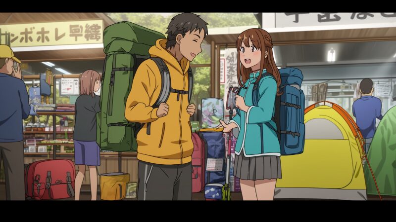 作品の世界観を深めるふたりソロキャンプ聖地の巡礼ルート