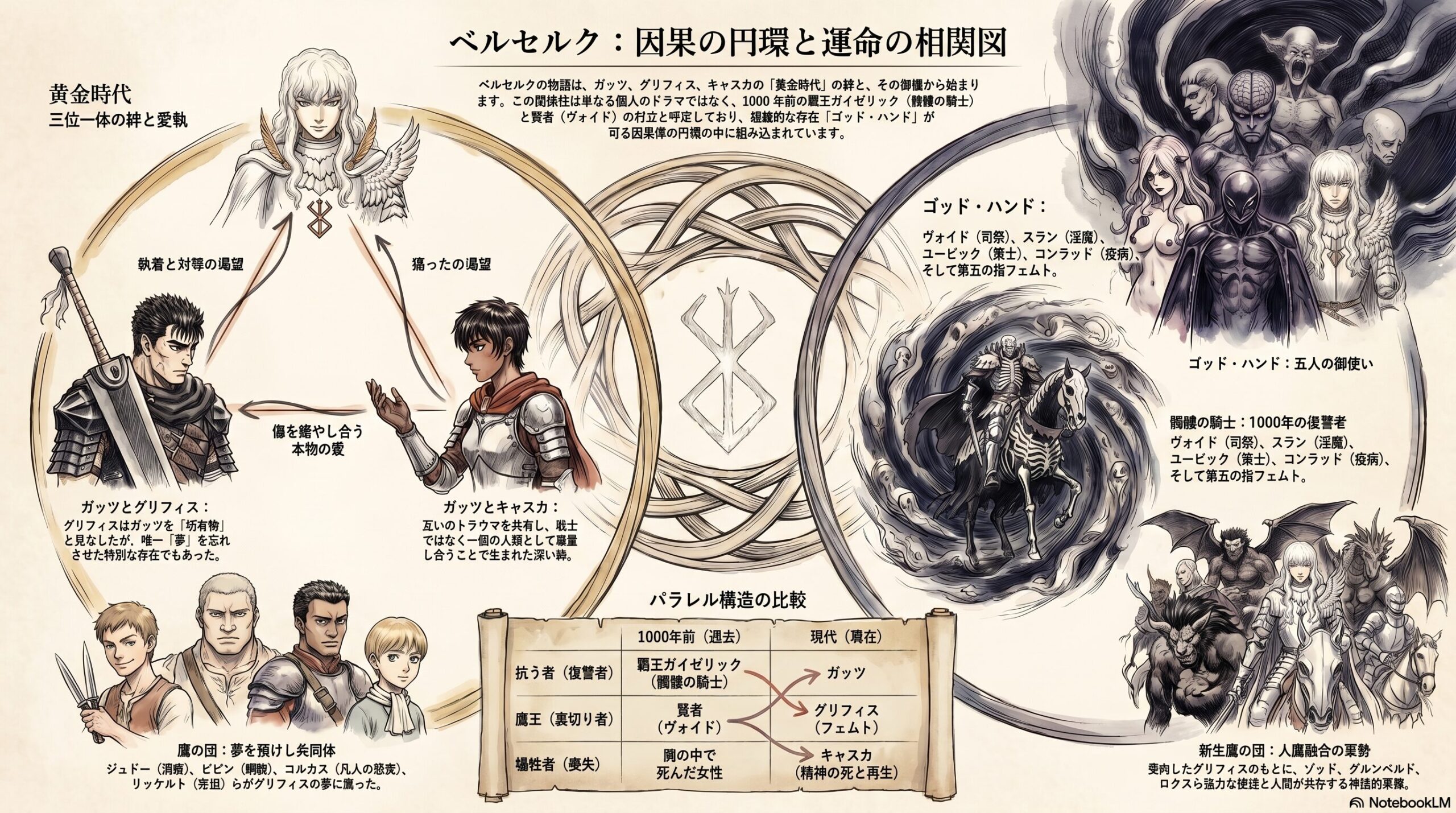 ベルセルクの深層を知るキャラクター相関図の考察