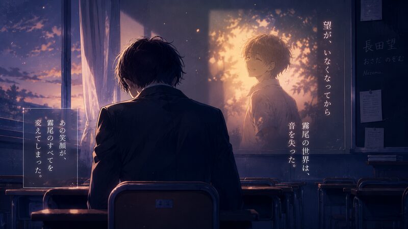 親友・長田望を失った闇を抱える『霧尾ファンクラブ』霧尾賢の孤独な後ろ姿