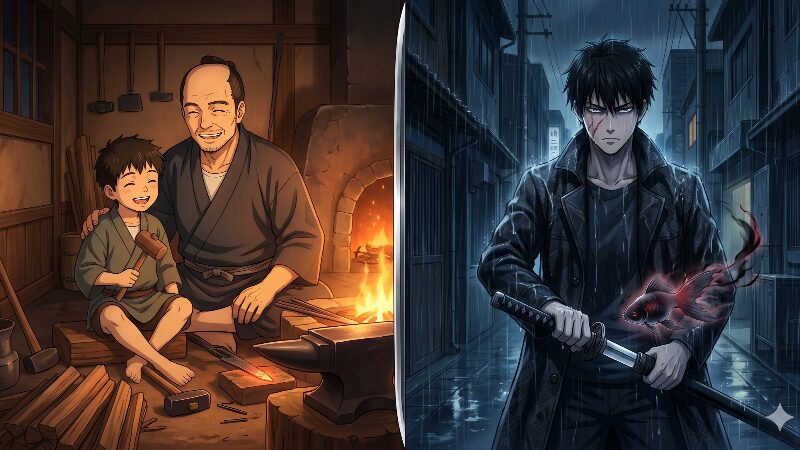 平和な日常から一転し、父を殺されたチヒロが「新鮮な憎しみ」を誓う衝撃的な対比