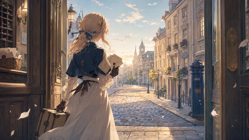 ヴァイオレット・エヴァーガーデンを第1話から辿る旅立ちのイメージ