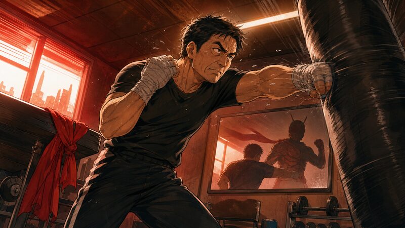 東島丹三郎は仮面ライダーになりたいの魅力を象徴するトレーニング風景