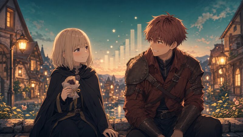 人気投票データと寄り添うStark（シュタルク）が示すFern（フェルン）の支持