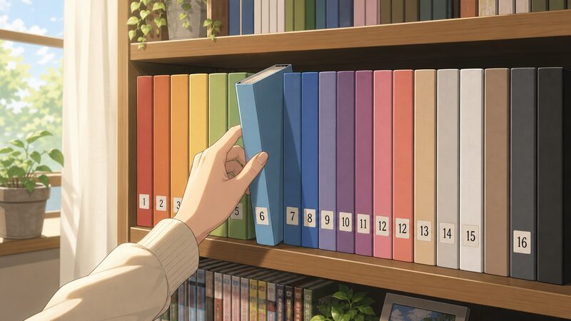 原作コミックを読む順番を案内するイメージ