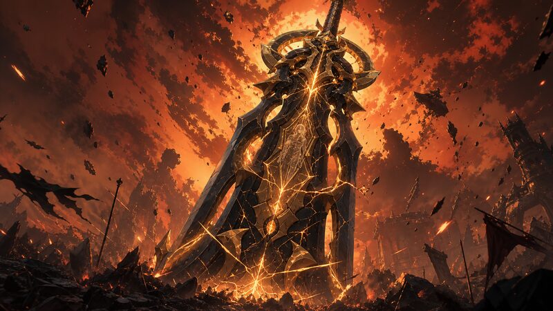 海魔の魂が宿るとされる最強格の魔道具、天堂地獄のイメージ