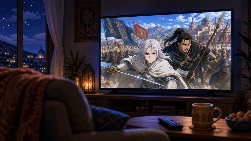 アニメ1期・2期を配信で楽しむイメージ